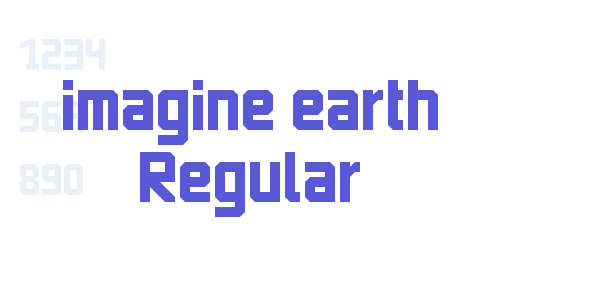 imagine earth Regular font free