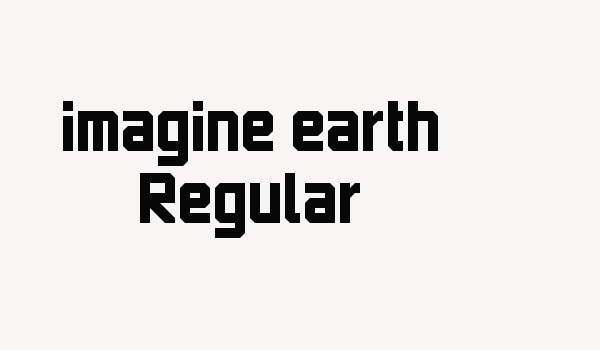 imagine earth Regular Font