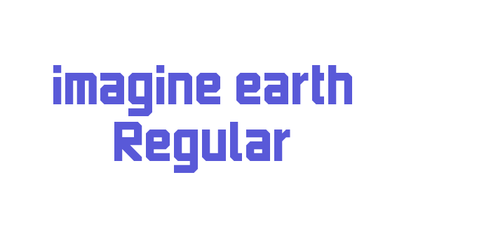 imagine earth Regular Font Download