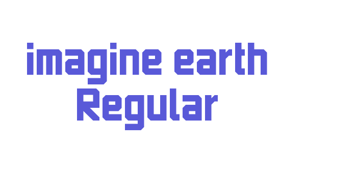 imagine earth Regular Font