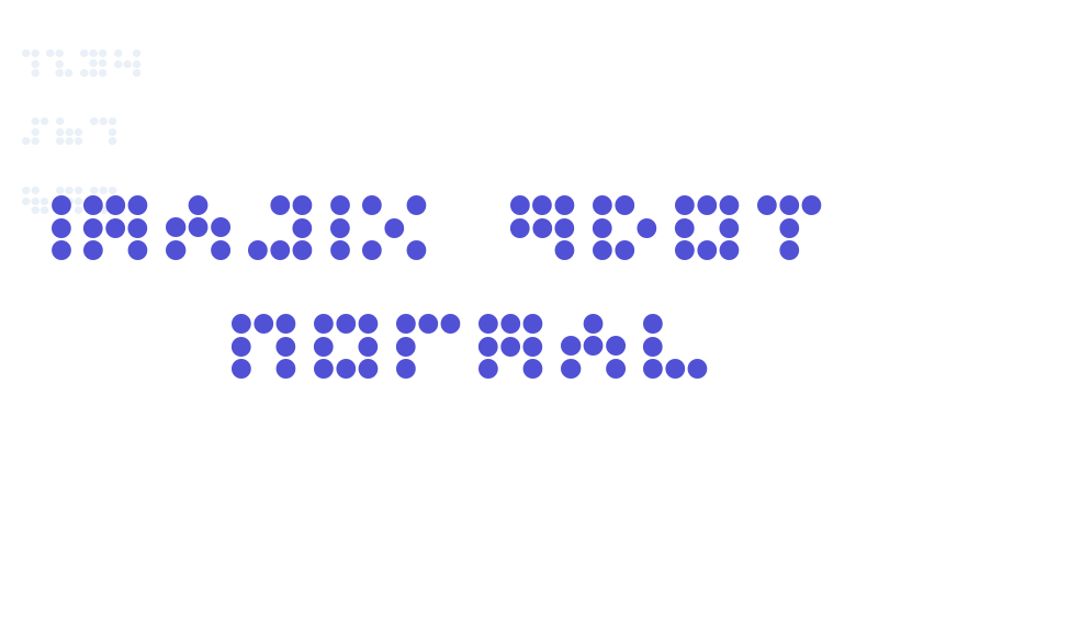 imajix 9dot  Normal-font-download