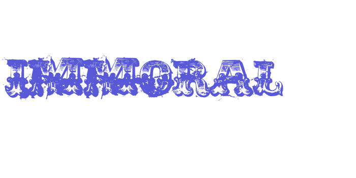 immoral Font Download