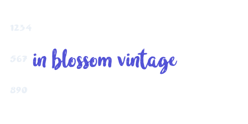 in blossom vintage-font-download