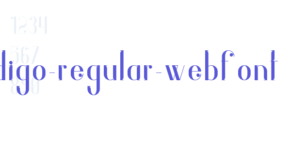 indigo-regular-webfont font free