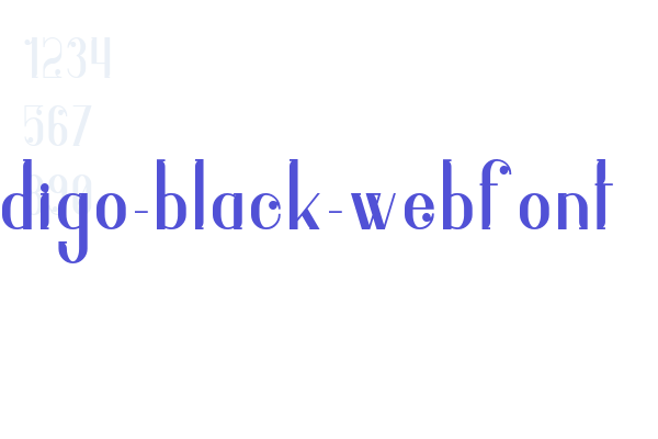 indigo-black-webfont Font Download