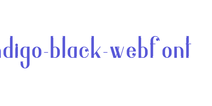 indigo-black-webfont Font Download