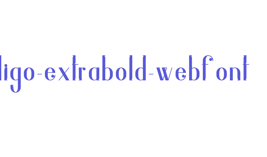 indigo-extrabold-webfont Font