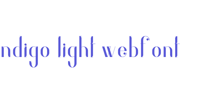 indigo-light-webfont Font Download