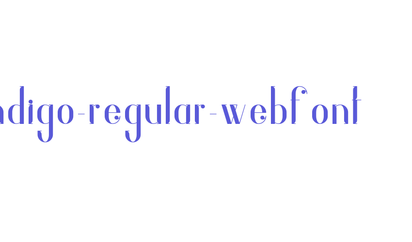 indigo-regular-webfont Font