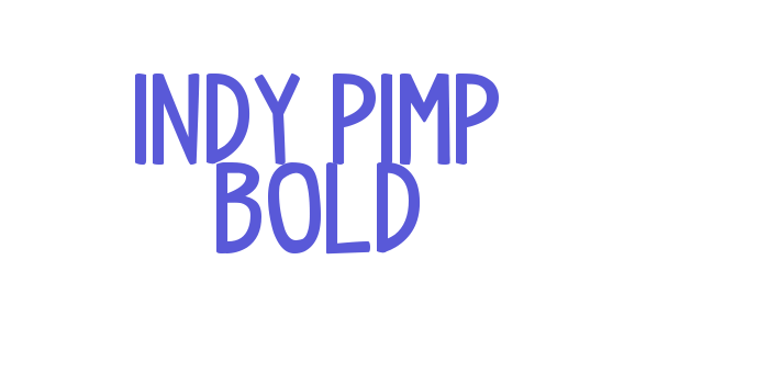 indy pimp Bold Font Download