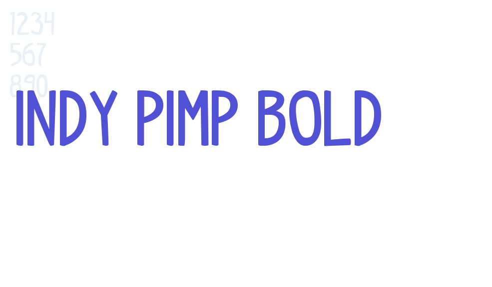 indy pimp Bold-font-download