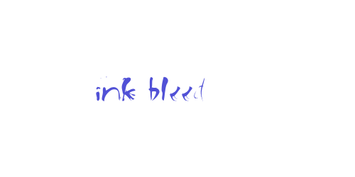 ink bleed-font-download