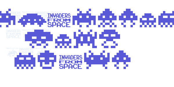 invanders from space font