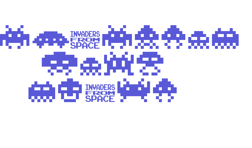 invanders from space Font