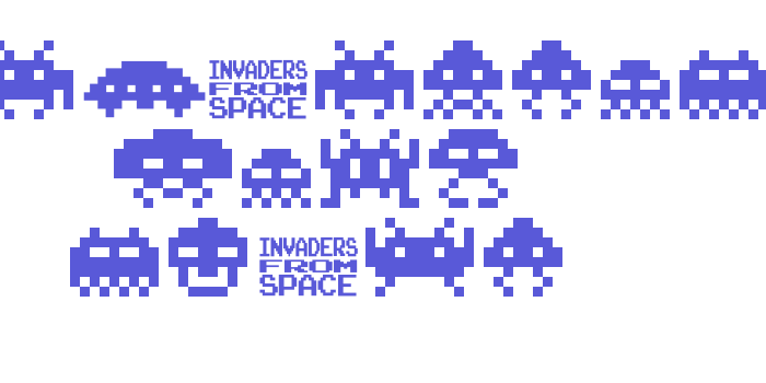 invanders from space Font Download