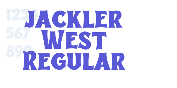 jackler West Regular font free