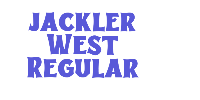 jackler West Regular Font Download