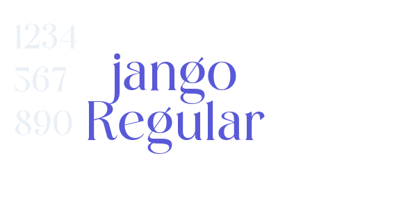 jango Regular font free