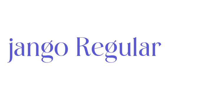 jango Regular Font Download