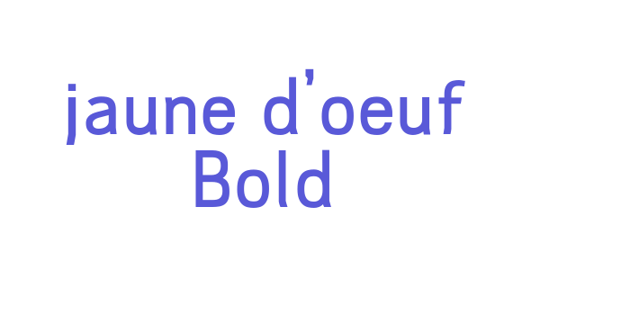 jaune d’oeuf Bold Font Download