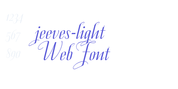 jeeves-light WebFont font