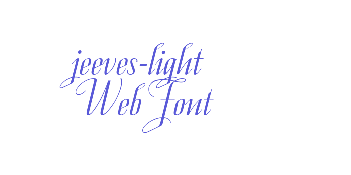 jeeves-light WebFont Font Download