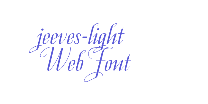 jeeves-light WebFont Font