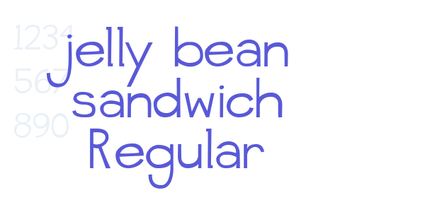 jelly bean sandwich Regular font