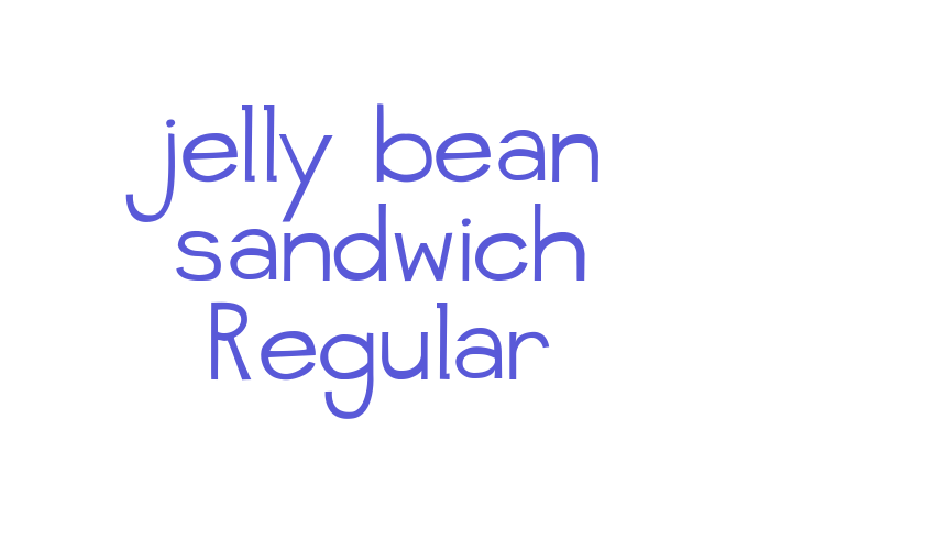 jelly bean sandwich Regular Font Download