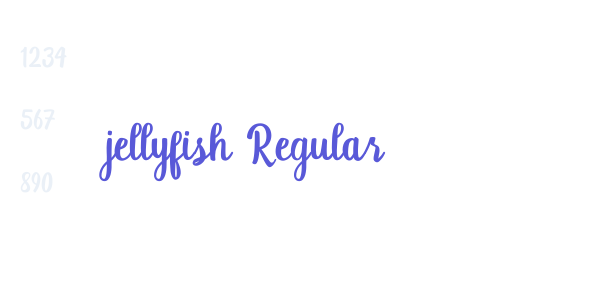 jellyfish Regular font