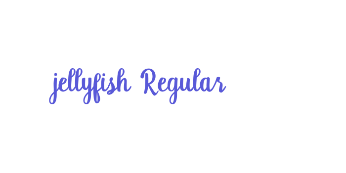 jellyfish Regular Font