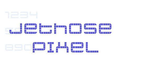 jethose  PIXEL font