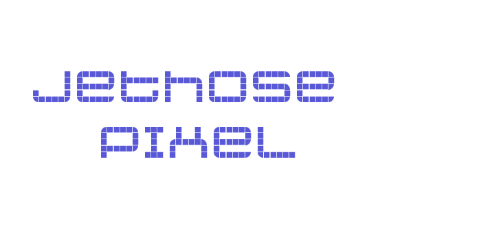 jethose  PIXEL Font Download