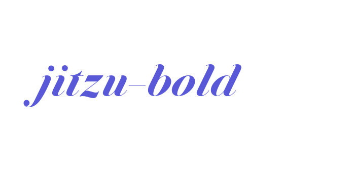 jitzu-bold Font Download