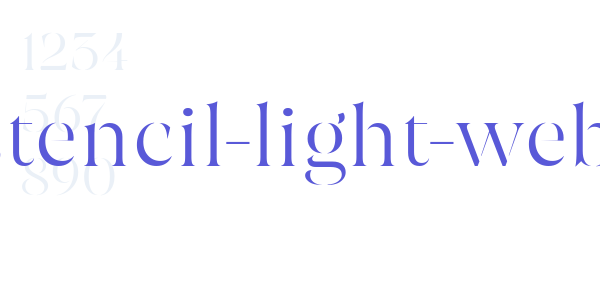 joane-stencil-light-webfont font free