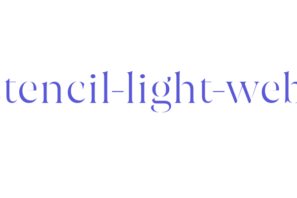 joane-stencil-light-webfont Font