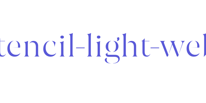 joane-stencil-light-webfont Font