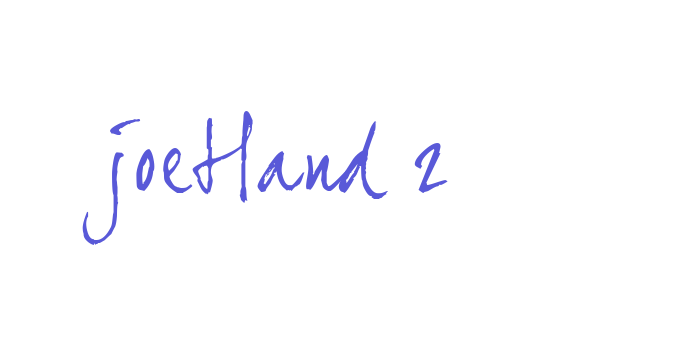 joeHand 2 Font Download