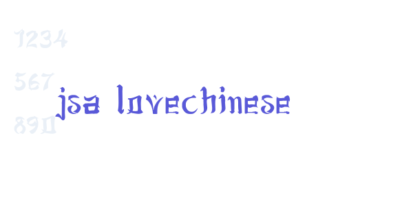 jsa lovechinese font free