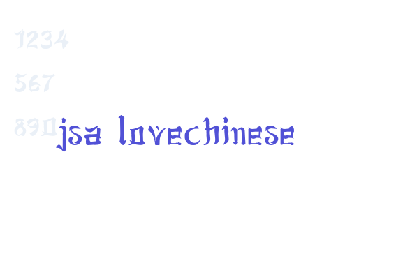 jsa lovechinese Font Download