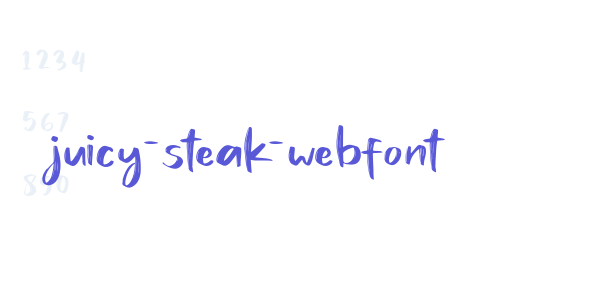 juicy-steak-webfont font free