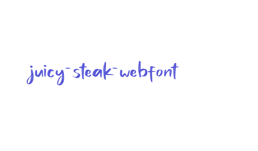 juicy-steak-webfont Font