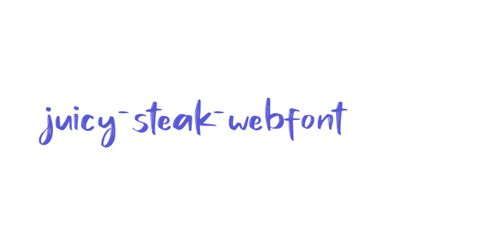 juicy-steak-webfont Font Download