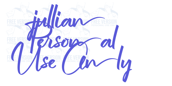 jullian Personal Use Only font free