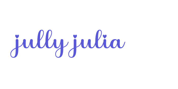 jully julia Font Download