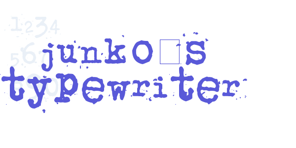 junko’s typewriter font free