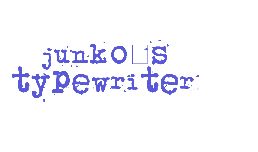 junko’s typewriter Font Download