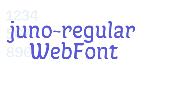 juno-regular WebFont font