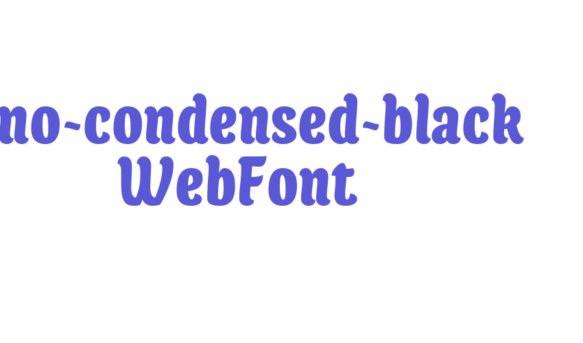 juno-condensed-black WebFont Font