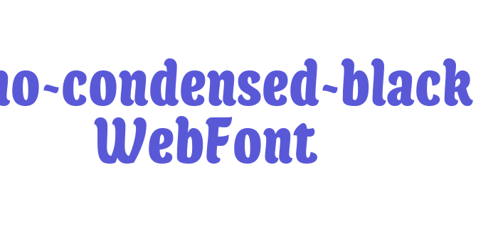 juno-condensed-black WebFont Font Download